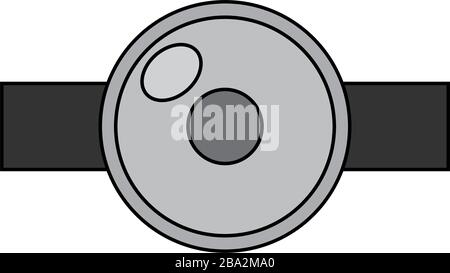 Isolated medical mirror Stock Vector