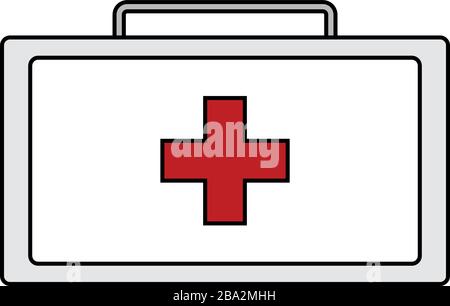 Isolated first aid kit icon Stock Vector