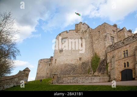 National Trust owned Chirk Castle a stately home on the English Welsh border at Chirk near Wrexham  in North Wales Stock Photo