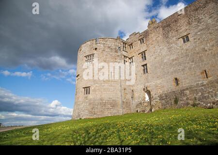 National Trust owned Chirk Castle a stately home on the English Welsh border at Chirk near Wrexham  in North Wales Stock Photo