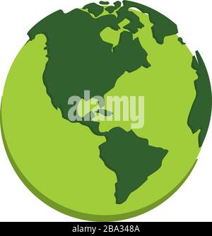 Isolated 3D earth planet Stock Vector