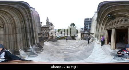 360 degree panoramic view of Dunedin Diocese St Paul cathedral and altar for worshippers