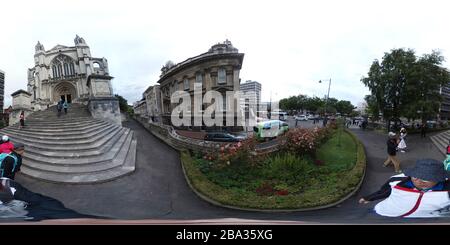 360 degree panoramic view of Dunedin Diocese St Paul cathedral and altar for worshippers