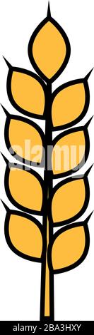 Isolated wheat icon Stock Vector