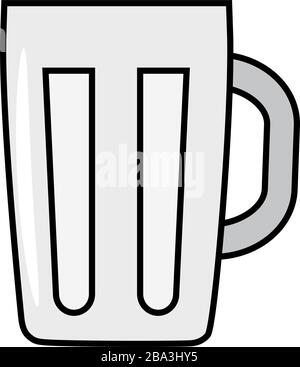 Isolated beer mug icon Stock Vector