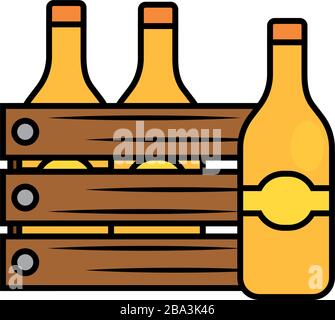 Beer bottles icons Stock Vector