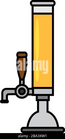 Isolated beer tap icon Stock Vector