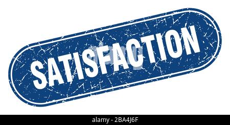 satisfaction sign. satisfaction grunge blue stamp. Label Stock Vector