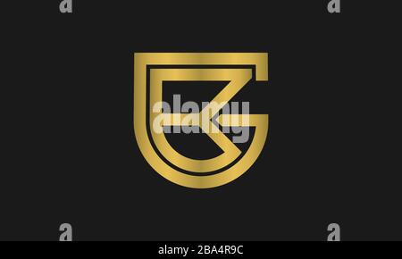 Letter BG, GB monogram and shield sign combination. Line art logo design. Symbolizes reliability, safety, power, security. Stock Vector