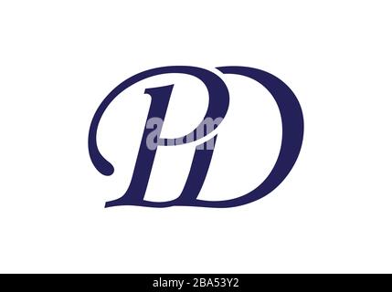 PD letter initial logo design luxury and elegant 15285777 Vector Art at  Vecteezy