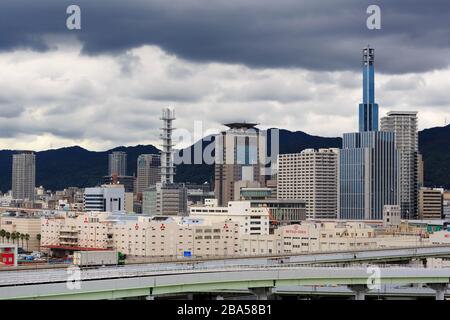 Skyline, Kobe City, Honshu Island, Japan, Asia Stock Photo