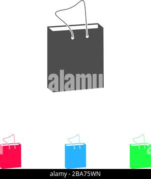 Packaging icon flat. Color pictogram on white background. Vector illustration symbol and bonus icons Stock Vector