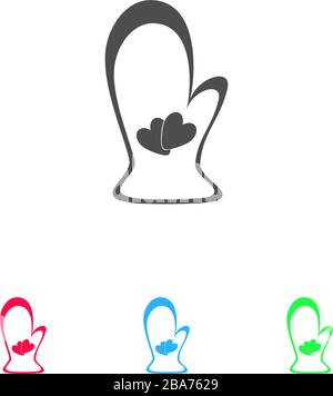 Potholder icon flat. Color pictogram on white background. Vector illustration symbol and bonus icons Stock Vector