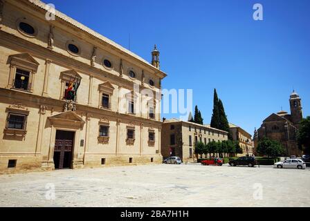 Viewj of the Town Hall, Palacio de las Cadenas (Chains Palace), Ubeda, Andalucia, Spain. Stock Photo