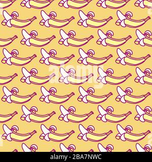 vector cute seamless pattern art for kids Stock Vector