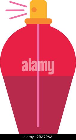lotion fragance flat style icon Stock Vector