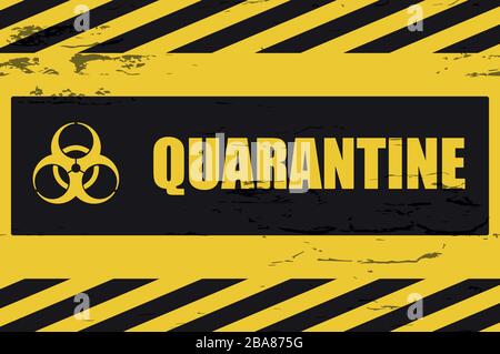 Biohazard quarantine sign, vector illustration symbol Stock Vector