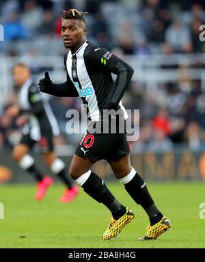 Newcastle United's Allan Saint-Maximin in action Stock Photo