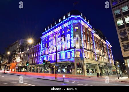 Evening Fortnum and Mason, Piccadilly, Westminster, London, United Kingdom Stock Photo