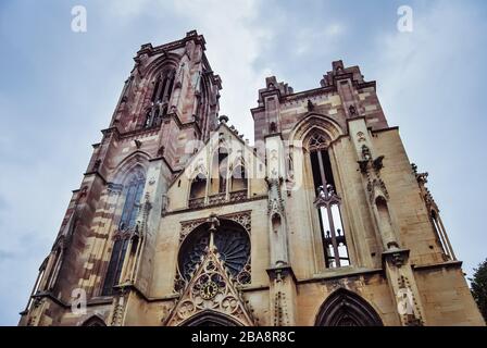 Church of St. Arbogast, Our Lady of the Assumption in Alsace, Rouffach Stock Photo