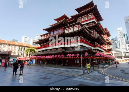 Buddha Tooth Relic Temple, South Bridge Road, Chinatown, Singapore Stock Photo