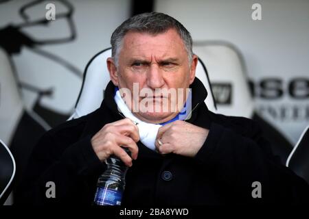 Blackburn Rovers manager Tony Mowbray Stock Photo