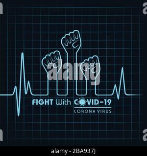Corona Virus 2019-20. Wuhan virus disease, virus infections prevention methods,Logo, symbol & how to prevent. like stay at home,avoid crowd,wash your Stock Vector