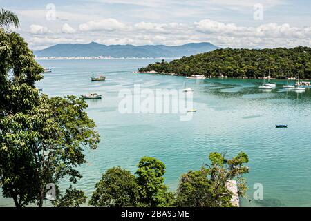 Porto Belo Bay. Porto Belo, Santa Catarina, Brazil. Stock Photo