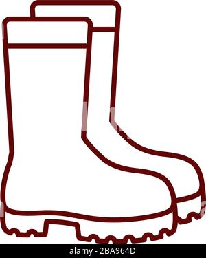 coloring pages work boots