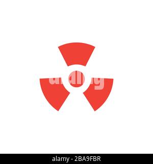 Propeller Red Icon On White Background. Red Flat Style Vector Illustration Stock Vector