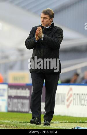 Birmingham City manager Lee Clark on the touchline Stock Photo