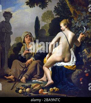 Vertumnus and Pomona 1637-40 Caesar van Everdingen 1617-1678 Dutch Netherlands Stock Photo