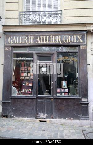 Shop front Montmarte, Paris, France Stock Photo