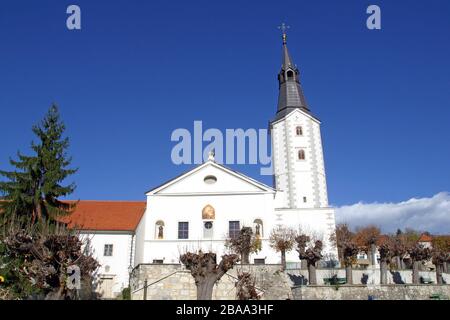 Church of the Annunciation of the Virgin Mary in Klanjec, Croatia Stock Photo