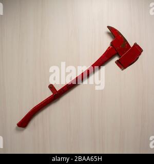 fire ax Stock Photo