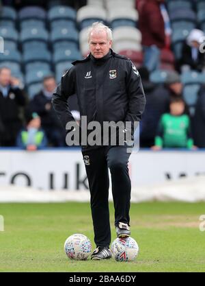 Coventry City assistant manager Adi Viveash (centre) ahead of a ...