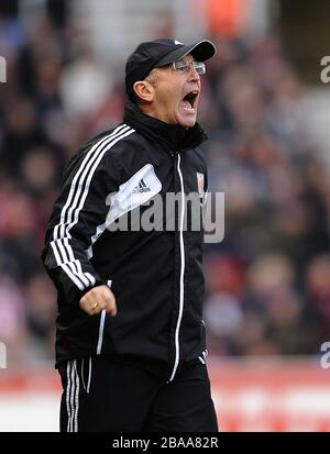 Tony Pulis, Stoke City manager Stock Photo