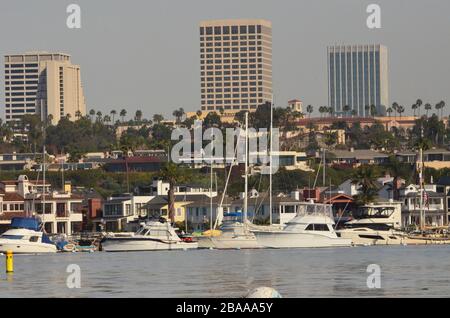 Newport Beach Harbor Balboa Island California Stock Photo - Alamy