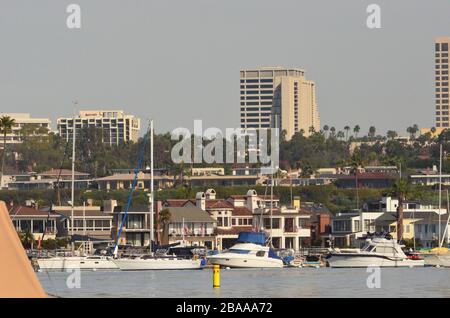 Newport Beach Harbor Balboa Island California Stock Photo - Alamy