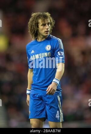 David Luiz Signiert Foto Display Chelsea FC