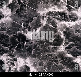 Black and white marble pattern Stock Photo