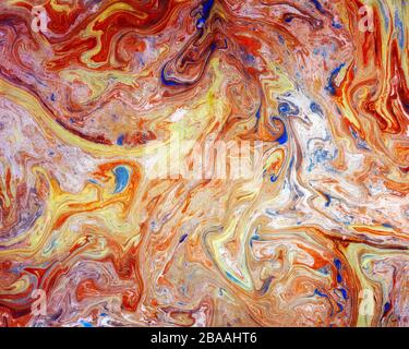 Colorful mixed paint Stock Photo