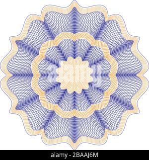Elegant guilloche designs for gift certificate, voucher,money,diploma - CMYK Color - easy editable - vector Stock Vector