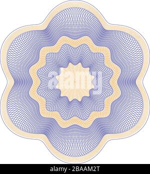 Elegant guilloche designs for gift certificate, voucher,money,diploma - CMYK Color - easy editable - vector Stock Vector