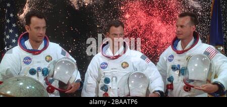 APOLLO 13 1995 Universal Pictures film with from left: Tom Hanks, Gary Sinise, Bill Paxton Stock Photo