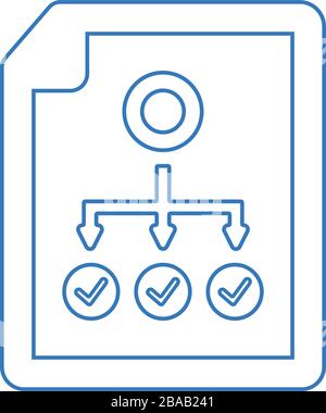 Management strategy icon, Planning, workflow structure - Well organized and fully editable Vector icon for vector stock and many other purposes. Stock Vector
