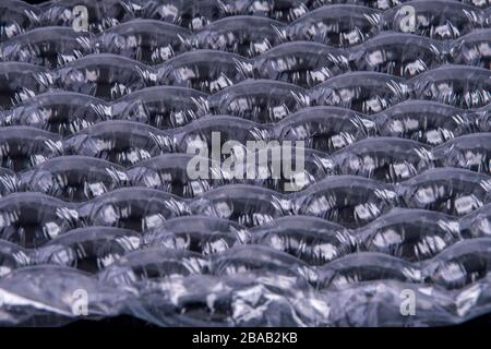 Air foil with black plastic background Stock Photo
