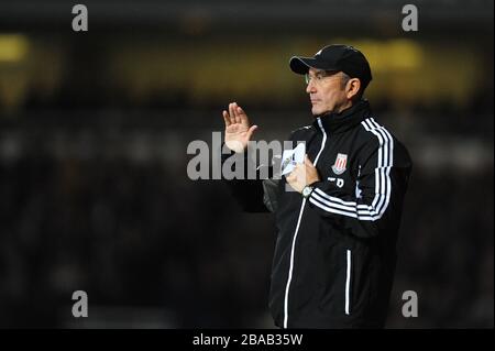 Stoke City manager Tony Pulis Stock Photo