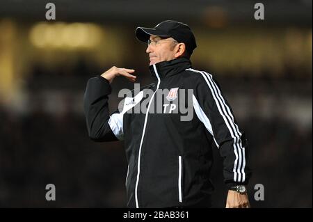 Stoke City manager Tony Pulis Stock Photo