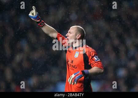 Bradley Guzan, Aston Villa goalkeeper Stock Photo